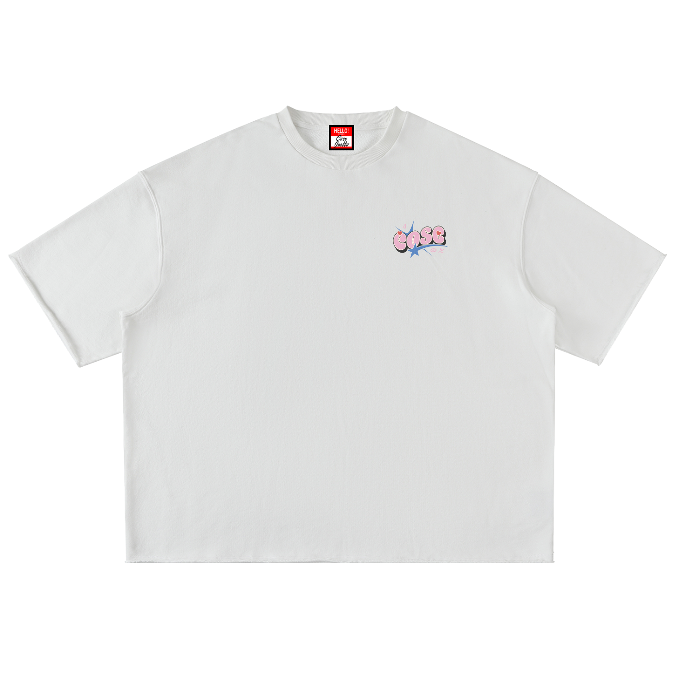 Washed Rolled Hem Half Sleeve T-Shirt
