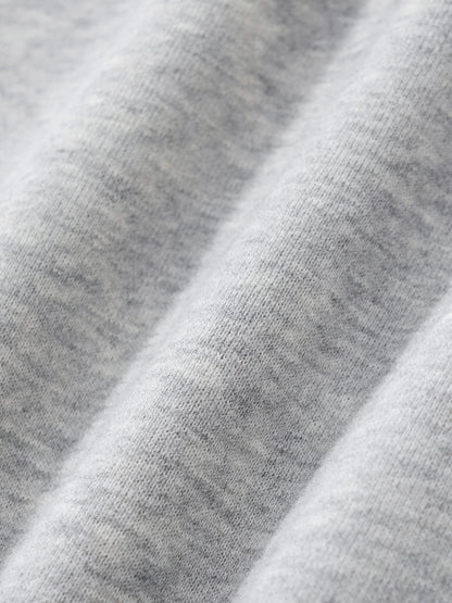 Fleeced Zip-Up Cropped Hoodie