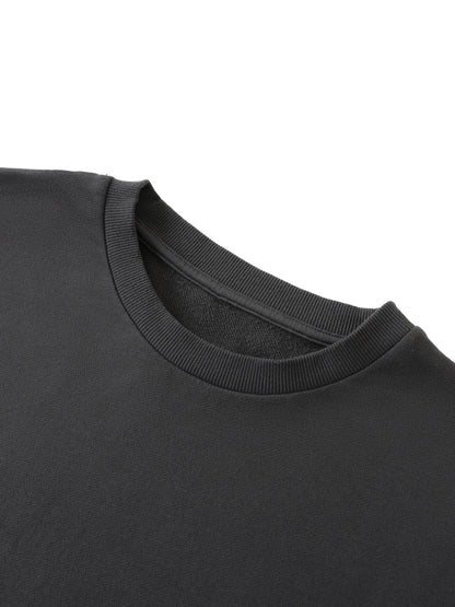 Washed Rolled Hem Half Sleeve T-Shirt